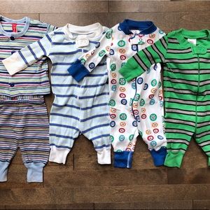 Hanna Andersson Boys Sleeper PJ Lot 50 0-6 newborn
